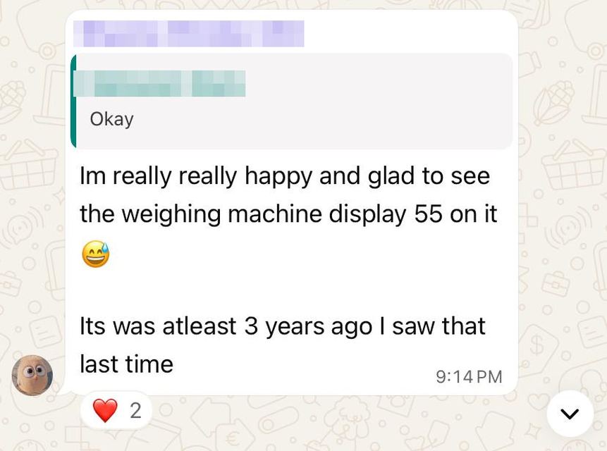 Client check-in on WhatsApp