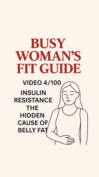 Insulin resistance, the hidden cause of belly fat
