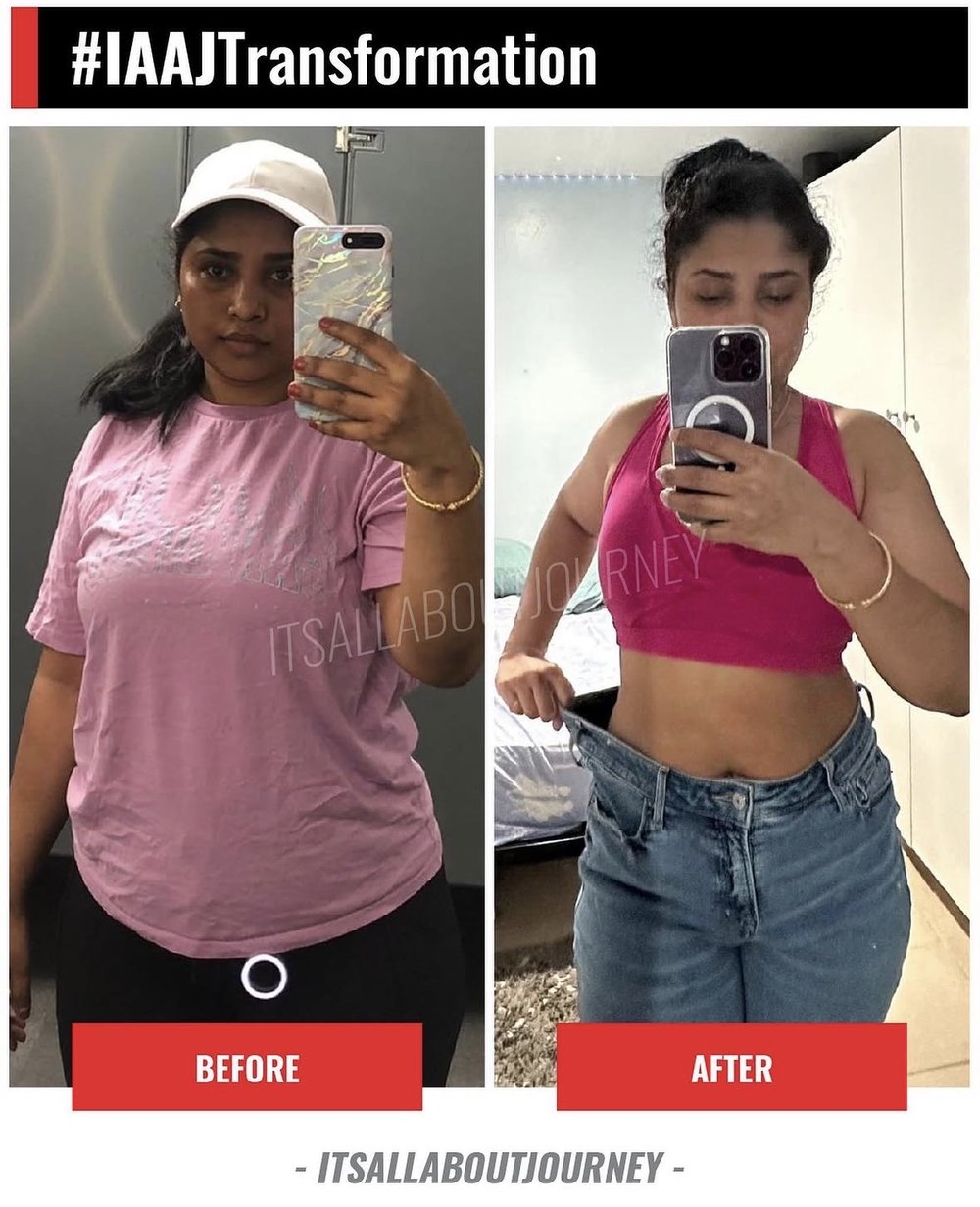 Client before and after transformation