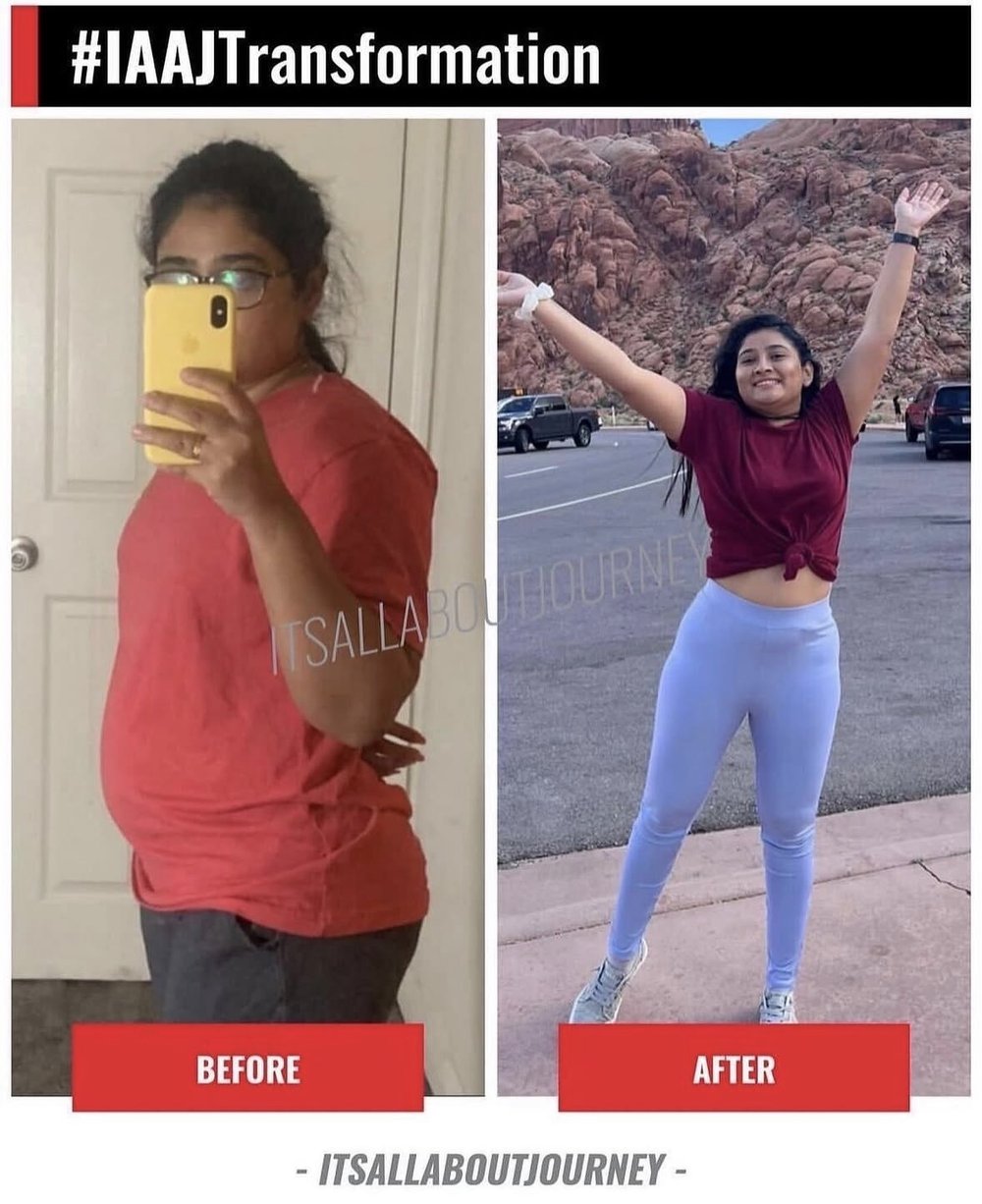 Client before and after transformation